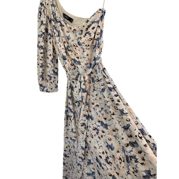 Lauren Ralph Lauren Asymmetrical One-Shoulder Floral Print Dress Size 8 RE10613 - Picture 12 of 13
